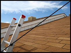 Roofing Contractor Signature Roofing, Inc. does not lean ladders for estimates